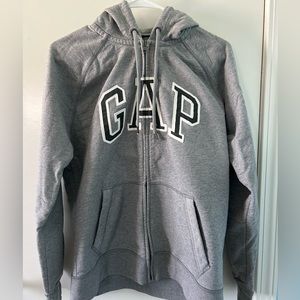 GAP gray zip hoodie